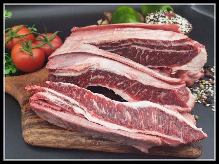 皓月 牛肉牛腩肋条胸腩连体排酸清真国产牛肉整块5斤装冷冻 2500g