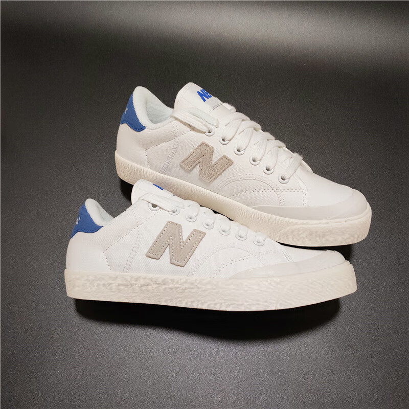 新百伦nb帆布板鞋nb开口笑低帮男鞋街拍情侣小白鞋女【商场同款】 nb