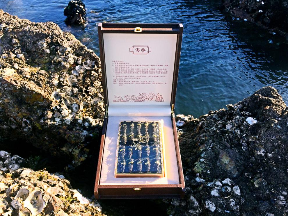 辽宁大连岛礁野生淡干海参参龄9年包装盒礼盒礼饭店用海参干货