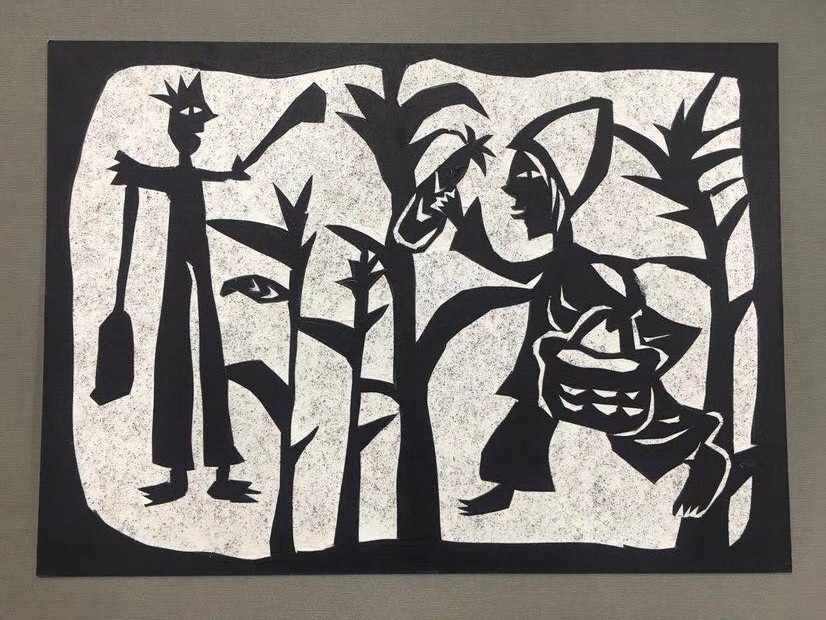 asnsmvv撕刻画卡纸黑卡红卡白卡纸彩色diy版画刻纸1mm画框装裱卡纸4开