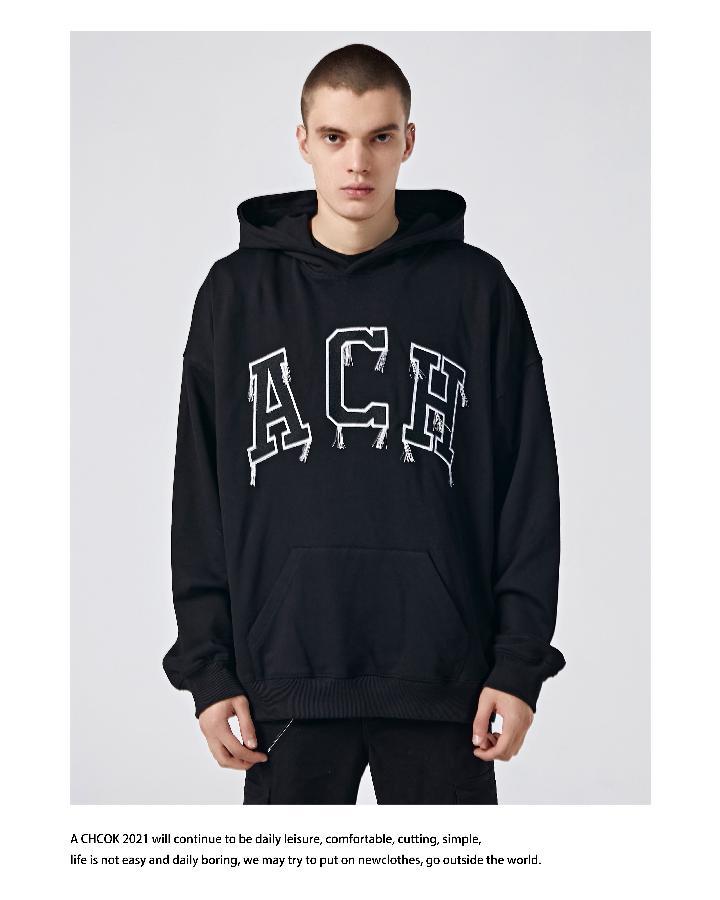 李宁achock流苏刺绣设计ach字母卫衣宽松百搭休闲情侣简约潮牌卫衣男
