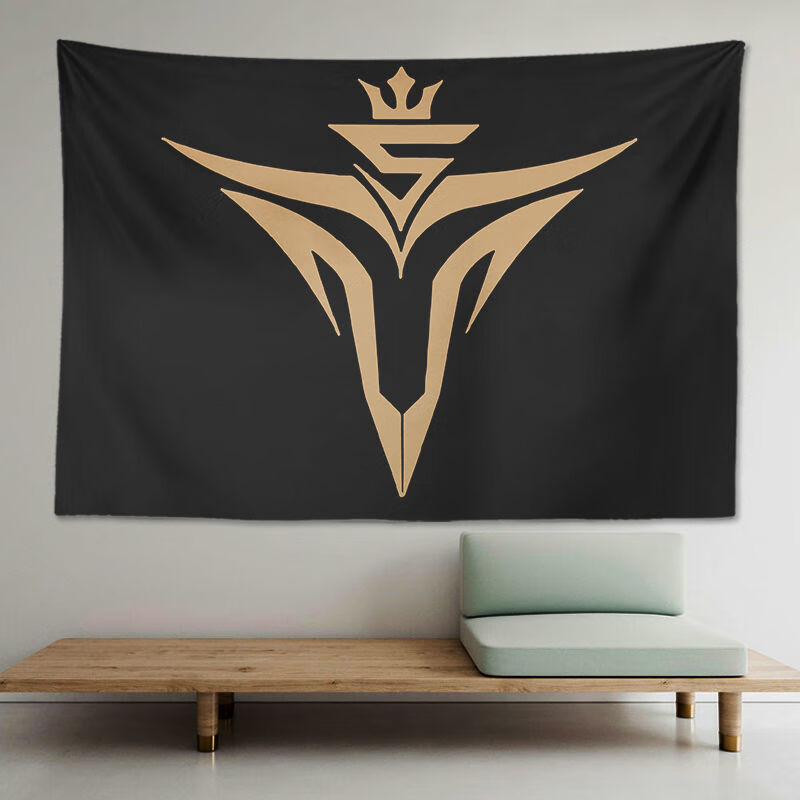 edg战旗队旗大旗edg挂布背景布lol英雄联盟队旗周边edg白小号98x68