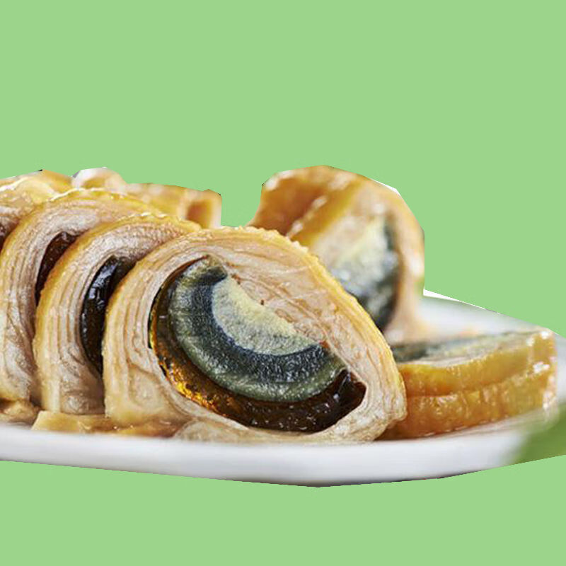 福建皮蛋卷 鸭皮卷福建厦门闽南特产酒店冷盘私房菜凉菜8条/份 皮蛋卷