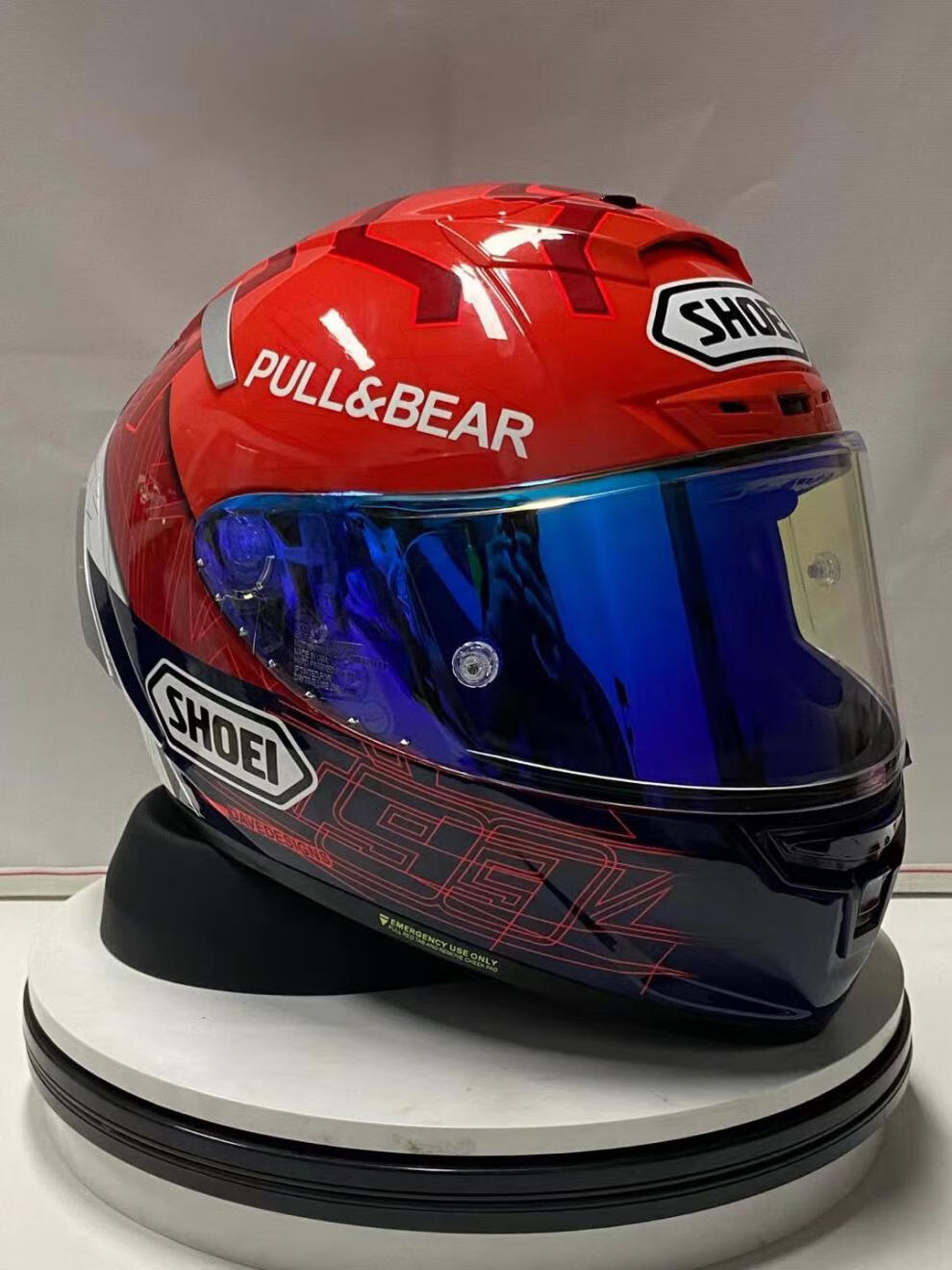 shoei x14 红蚂蚁二代 头盔机车摩托全盔男女休一防摔街道骑行 m码