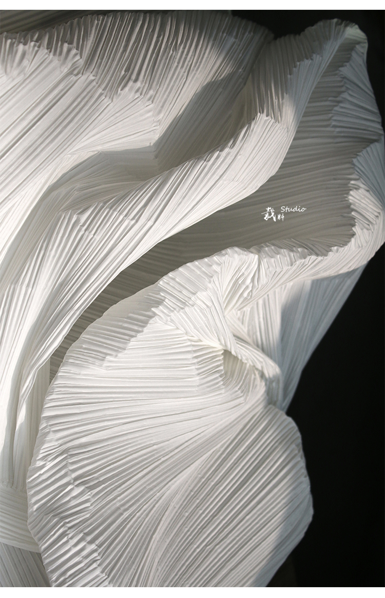 fgacct皱纹立体肌理布料压褶可塑硬挺手工diy画背景服装设计师面料