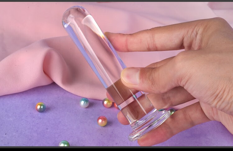 情趣仙女棒成人玻璃阳具女生自慰器透明肛塞成人性用品挑逗后庭可爱