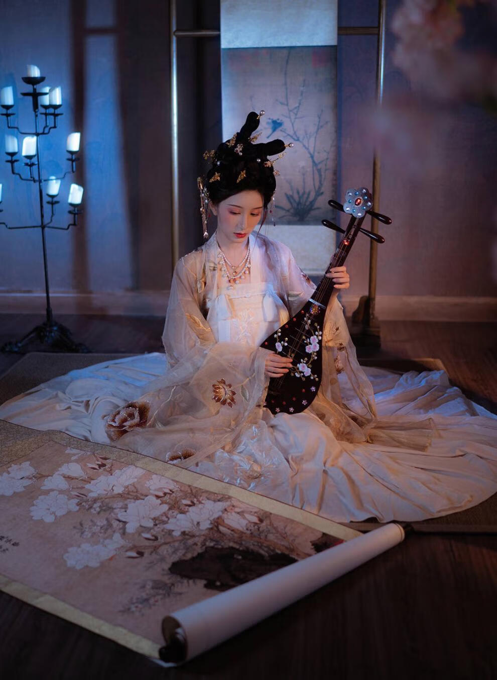 南极人(nanjiren)唐朝服装 古代公主华丽服装唐朝公主汉服暮色大码