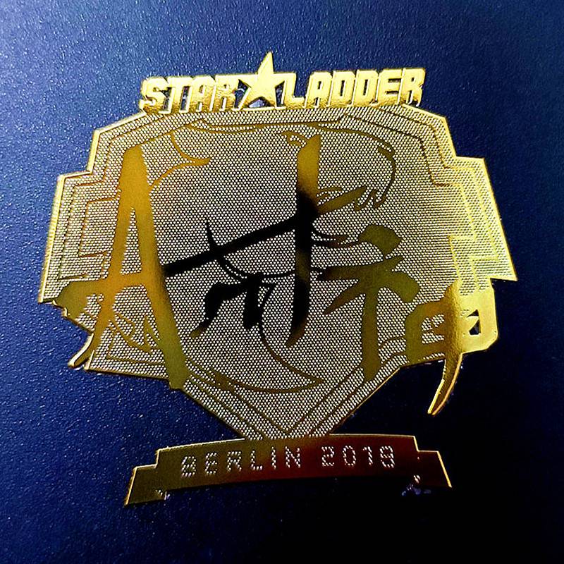 csgo金贴金属贴纸游戏周边实体实物s1mple签名navi战队良雫 simple18