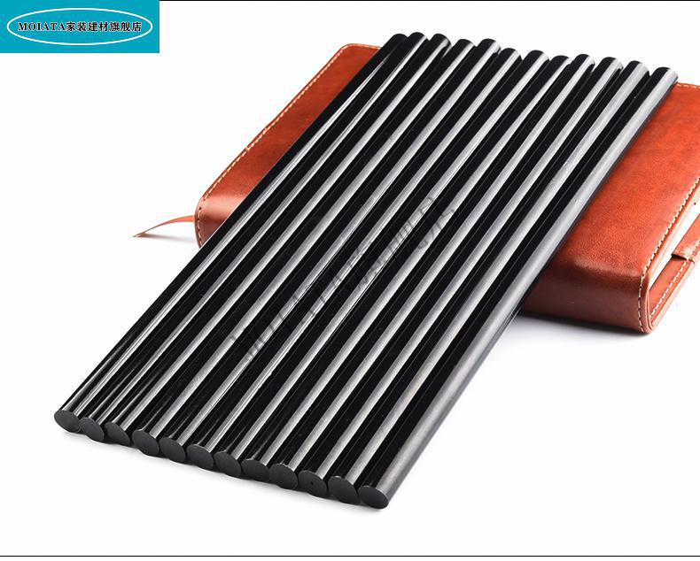 条热熔胶手工高粘速溶胶棒7mm11mmmoiata 11*270黑色胶条600根【图片