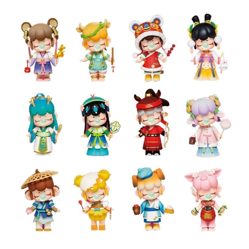 十二生肖盲盒隐藏款凤凰系列礼物盲盒摆件祖国版新年礼物12随机3个不