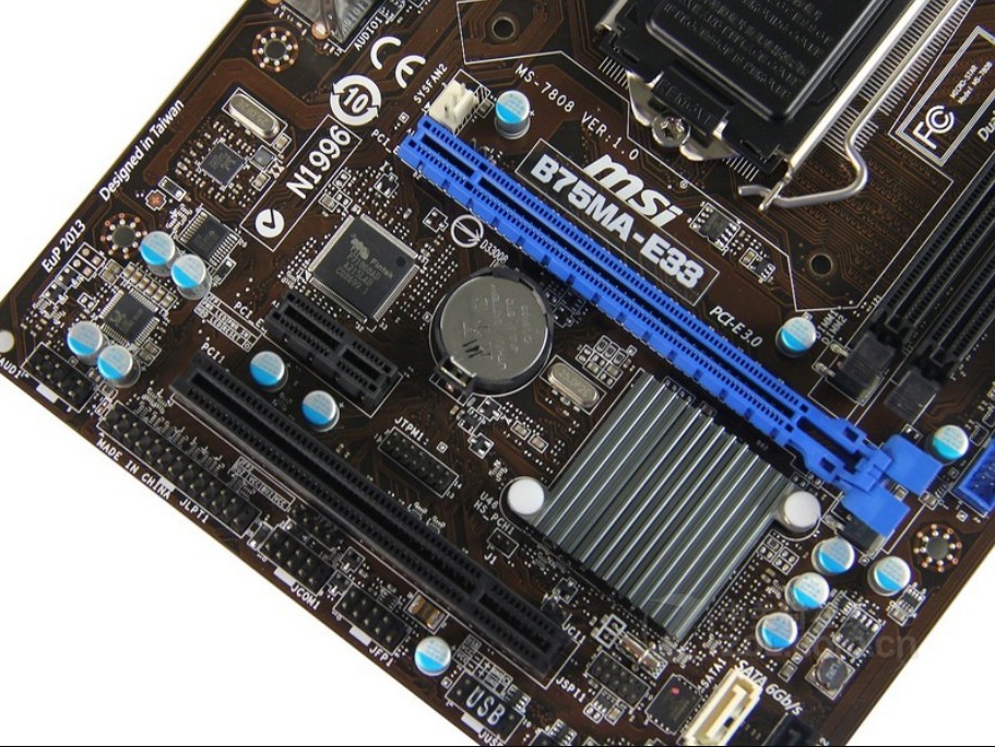 微星b75msi微星b75mae33e31ie35b75主板1155接口秒h61主板天蓝色