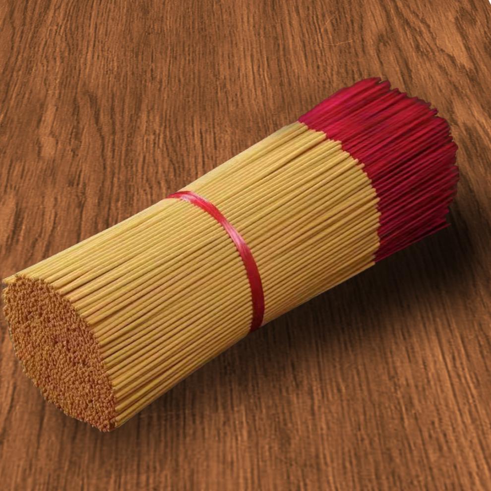 佛香家用檀香祈福拜神祈愿平安发财观音财神寺庙烧香用竹签香本色1包