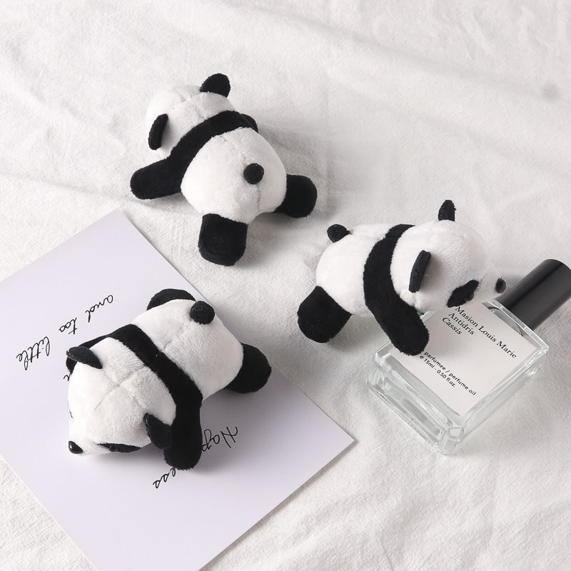 卡通呆萌趴趴熊猫胸针立体熊猫头包包装饰创意别针 趴趴熊胸针【图片