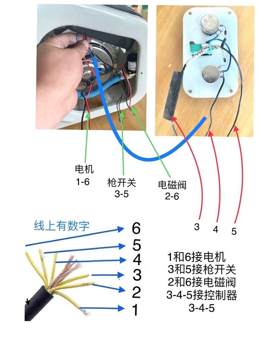 二保焊机电磁阀接线图图片