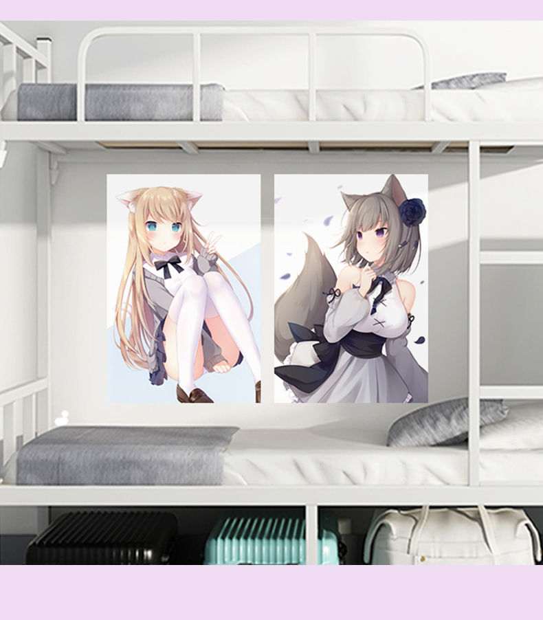 猫羽雫海报墙贴画自粘壁纸少女动漫二次元墙纸宿舍房间墙壁贴纸定制