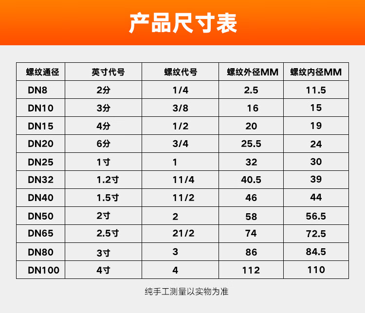 双联内丝弯头中心尺寸图片