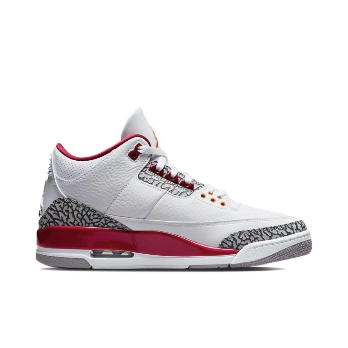 现货aj3 retro 红雀 男女款复古中帮休闲 白酒红 42.
