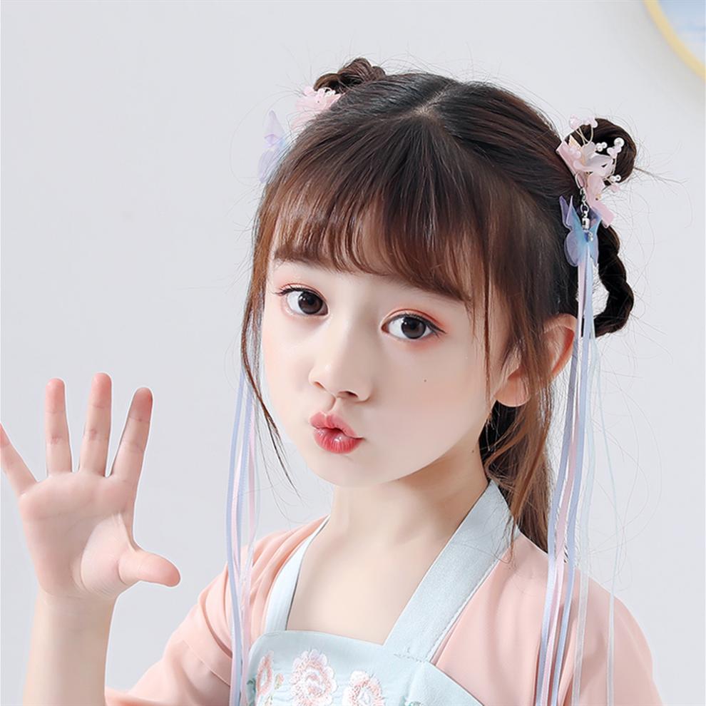 京选儿童刘海假发片假刘海儿童自然真发前额空气刘海假发女女童可爱