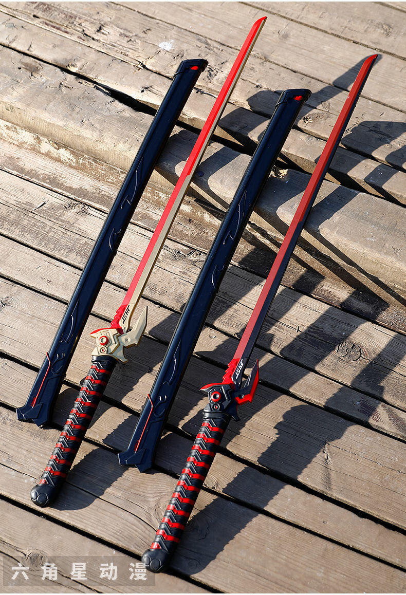 守望先锋源氏刀邪鬼金色cos游戏道具1比1大号玩具pu玩具男孩影视邪鬼