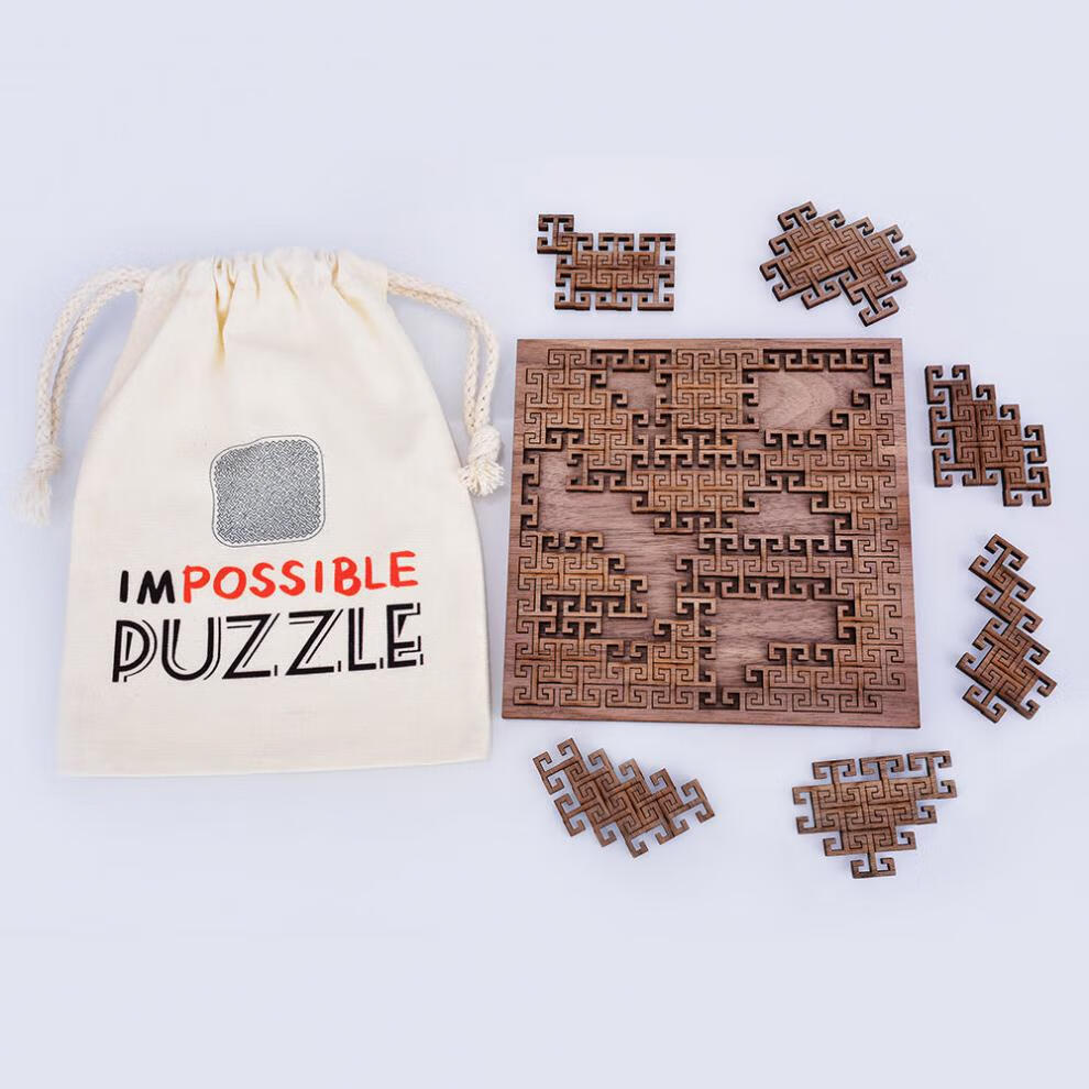 pazzle拼图十级难度puzzle解密盒玩具10级木质拼图六角形解锁超高难度