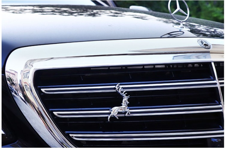 权力游戏家徽车贴 鹿家 麋鹿 一路平安装饰金属车标侧标创意车贴 麋鹿