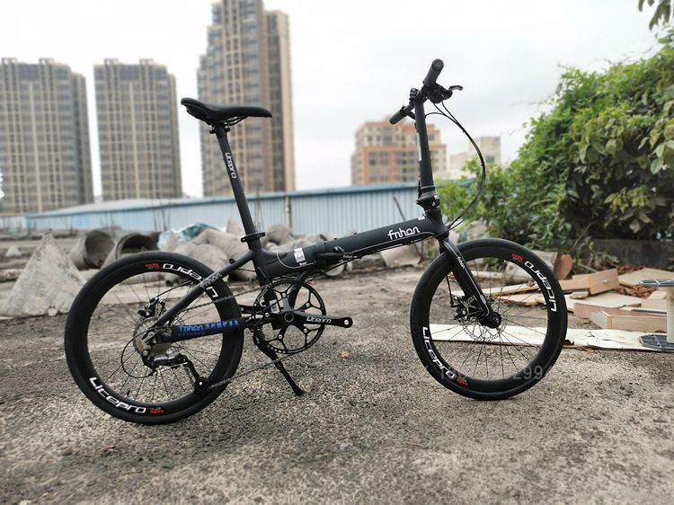 风行kad2018折叠自行车p8成人20寸sp18变速男女单车通勤2021七镀色9速