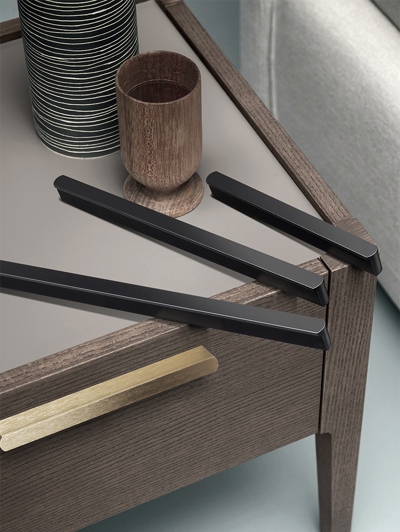 北欧大衣柜门把手衣柜拉手轻奢金色橱柜子抽屉现代极简约黑色北欧加长