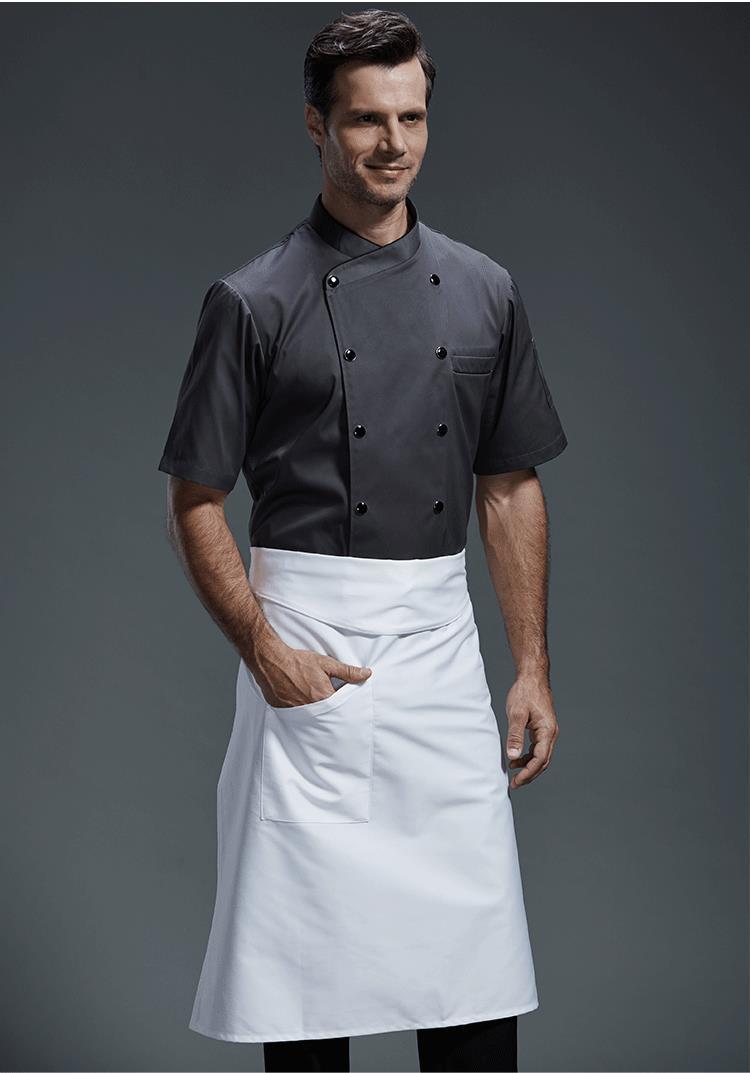 西柏图古雷米中款围裙男半身后厨酒店厨房西餐厅烘焙奶茶店工作围裙酒