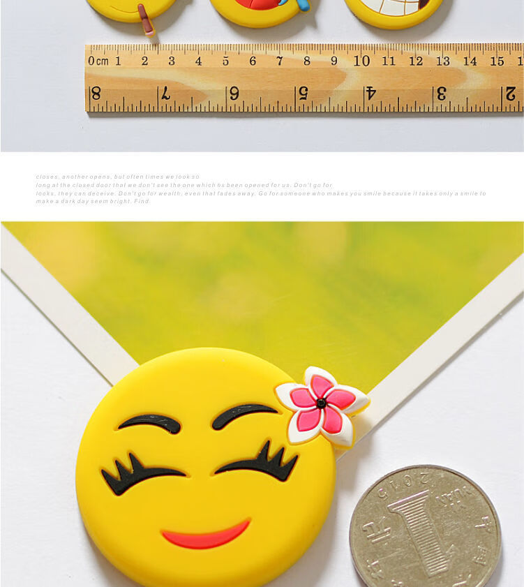 白板软胶照片留言磁贴吸铁石磁铁冰箱贴表情包全套27件单个约4厘米