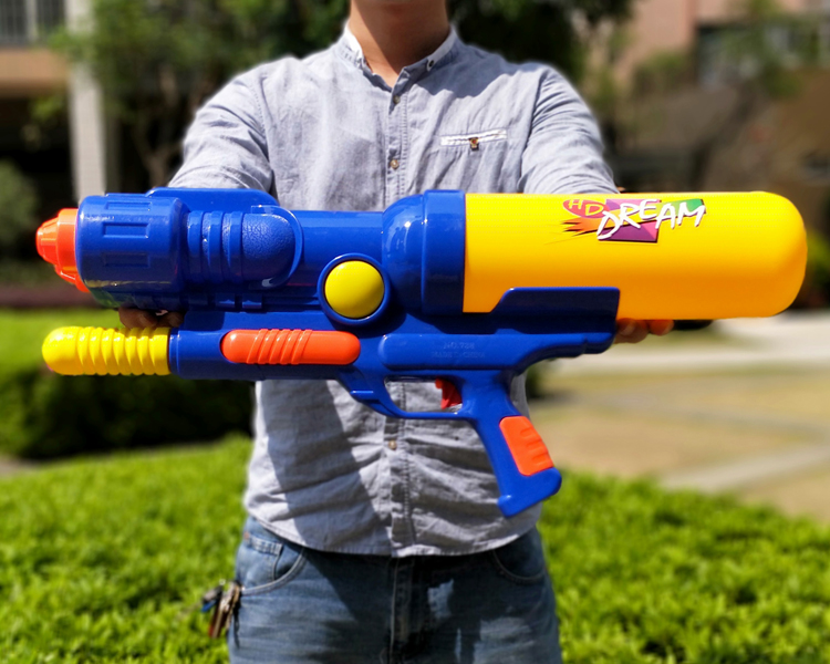 超大儿童玩具水枪抽拉打水枪小孩水枪男孩戏水特大呲水枪喷水情人节