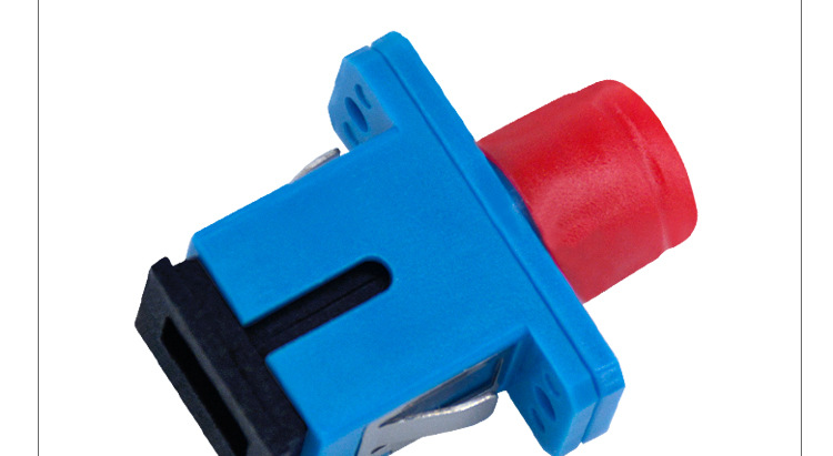 磐璐胧sc-fc方砖圆光纤塑料耦合器 连接器转接头电信级sc光纤转接法兰