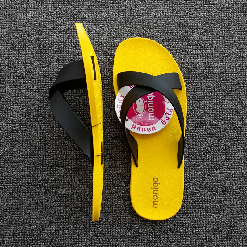 moniga泰国拖鞋泰国moniga橡胶拖鞋男女沙滩鞋橡胶大底磨砂鞋面耐磨