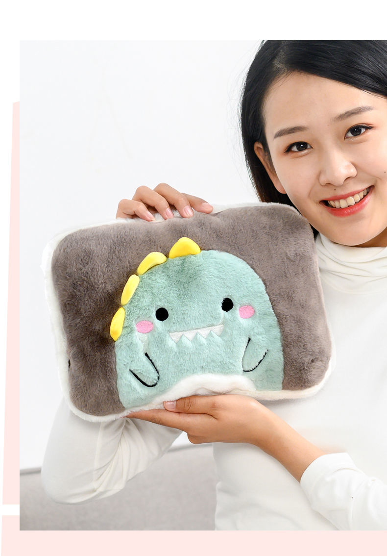 充电热水袋防爆电暖宝暖暖手宝宝毛绒可爱拆洗暖肚子热敷颈腰神器国标