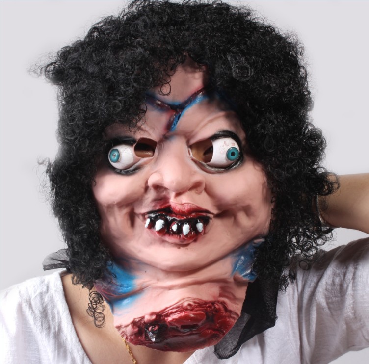 小丑面具搞笑万圣节恐怖头套吓人贞子男女通用搞笑鬼恶魔鬼死神乳胶