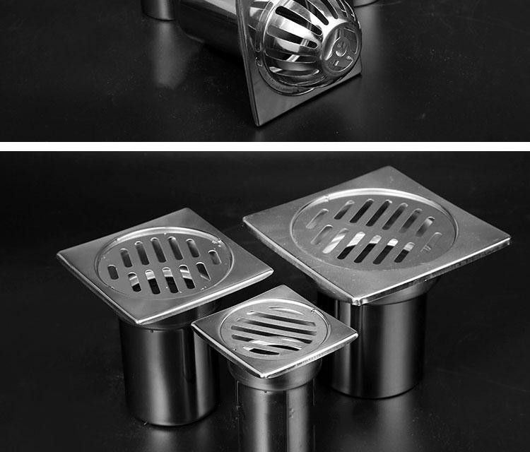 不锈钢户外地漏87型雨水斗防阻塞天台阳台地漏花园防堵地漏盖定制3寸