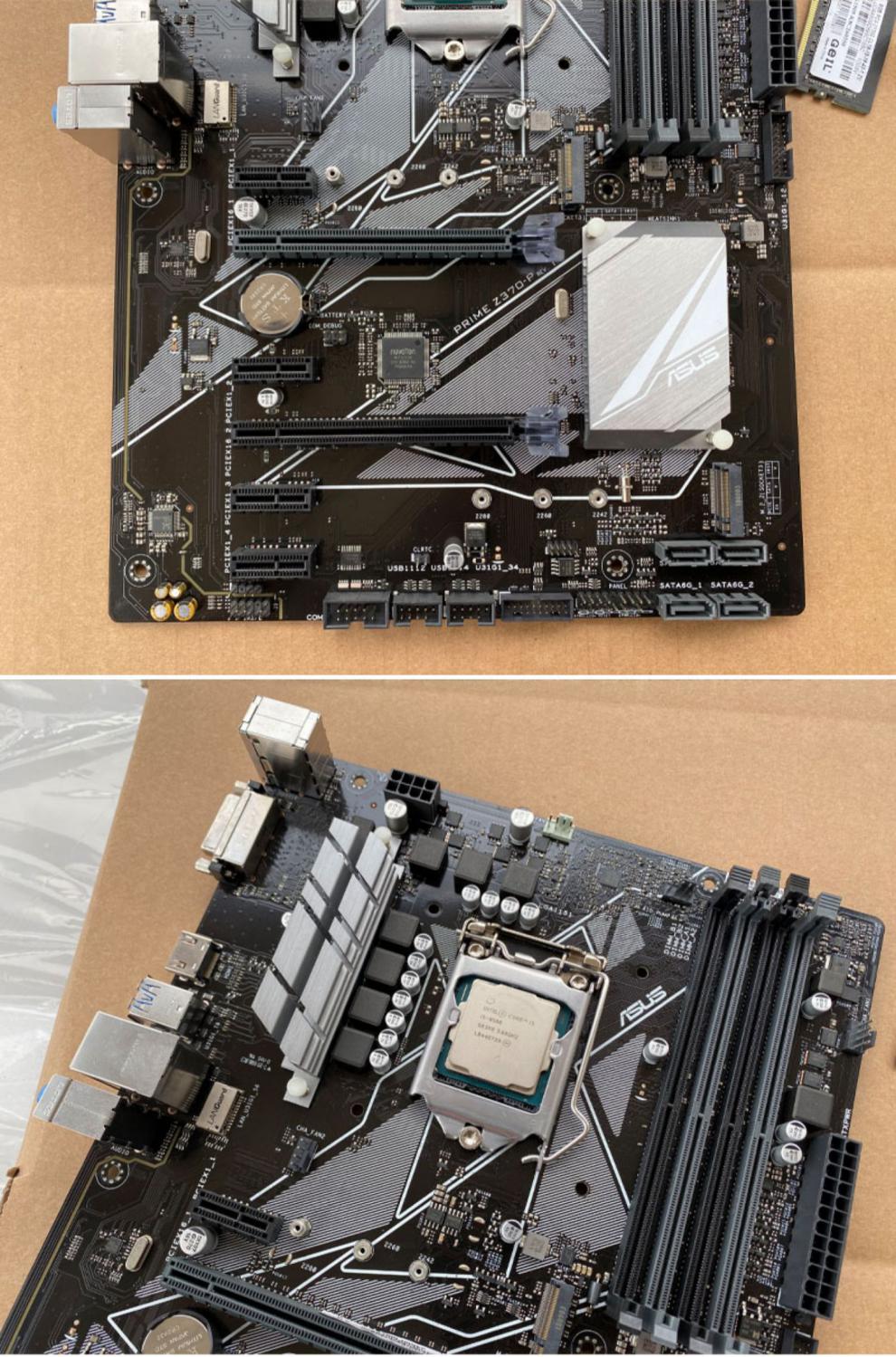 適用原裝華碩z370p搭配i7970087009400主板cpu套裝臺式機電腦超頻大板