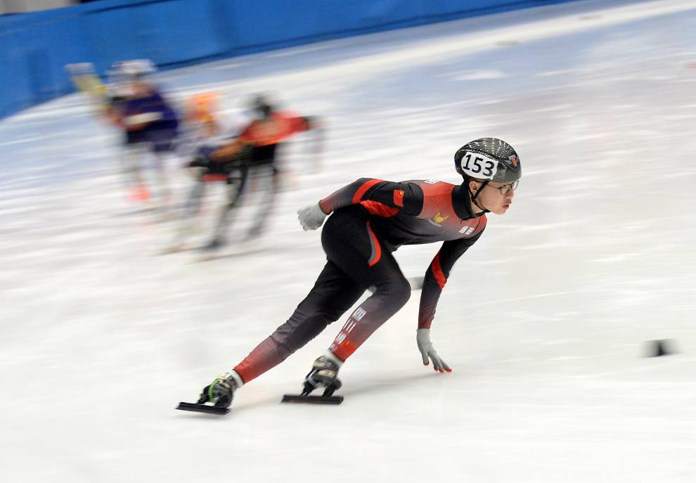 短道速滑手套速滑摸冰手套儿童青少年男女防切割手套大道短道比赛手指