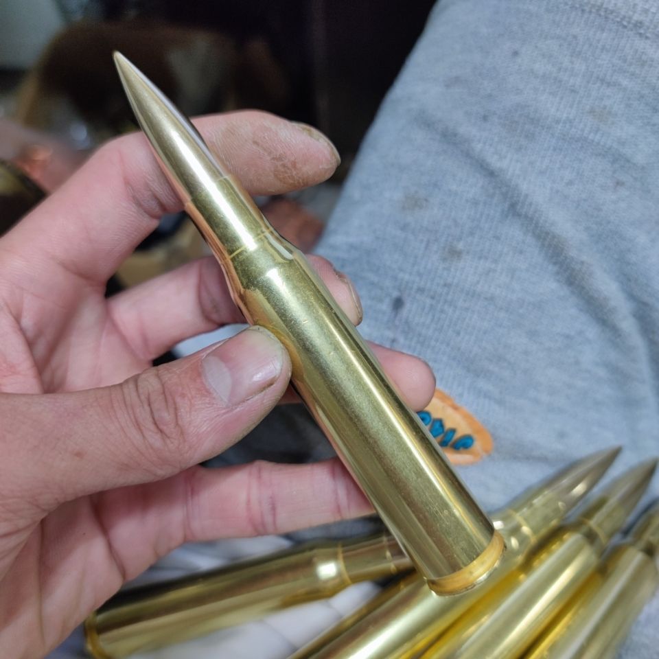 7高射弹 弹壳工艺品纯铜摆件项链 战狼二项链影视道具 单枚12.