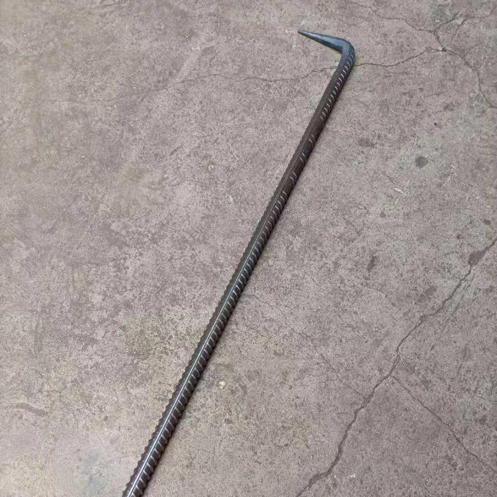 铝膜撬棍 铝膜专用弯头尖 木工木模 螺纹钢撬棍儿 20粗铝膜专用 110