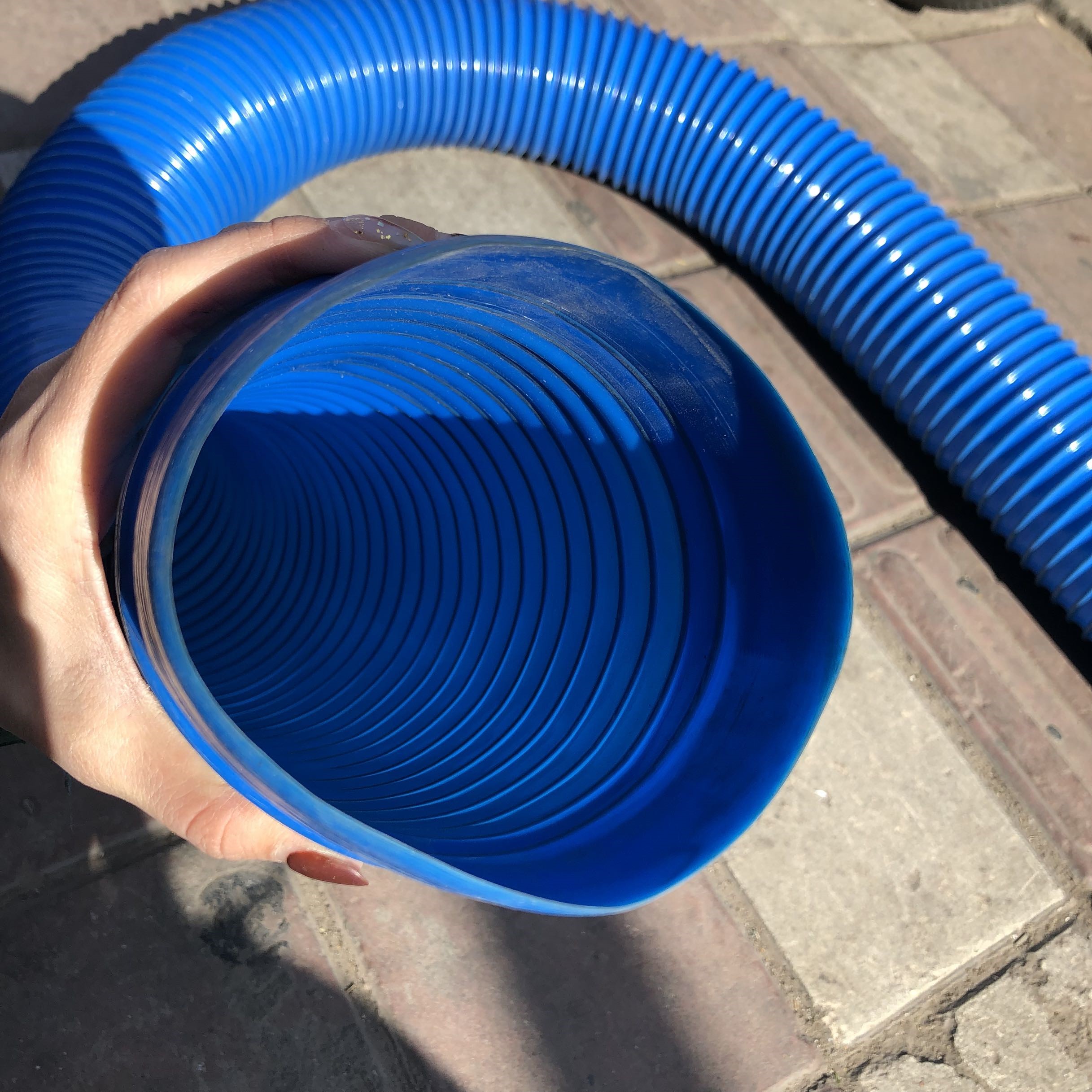 塑料波纹管 pvc蓝色通风管橡胶软管pvc木工吸尘管 软管复合伸缩管