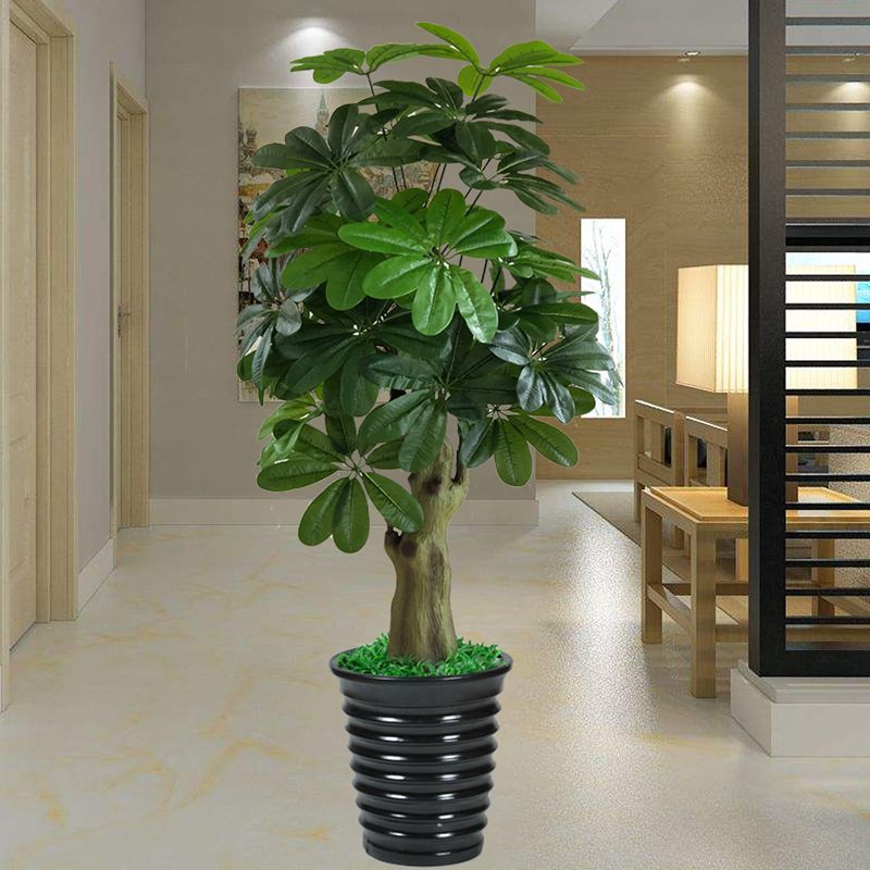 假树金钱树发财树客厅室内大型仿真绿植装饰盆栽摇钱树假花塑料花 1.