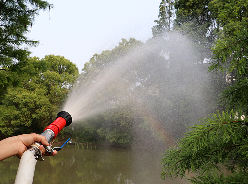 水泵款可调节开花直流消水枪园林绿化养护农业灌溉洒水喷头40毫米软管