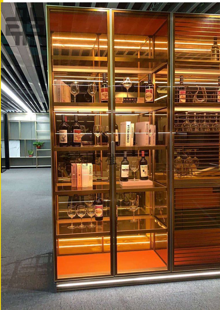 裕顺寿 2022新 款 铝合金衣柜全屋定制轻奢钢化玻璃现代简约钛铝框