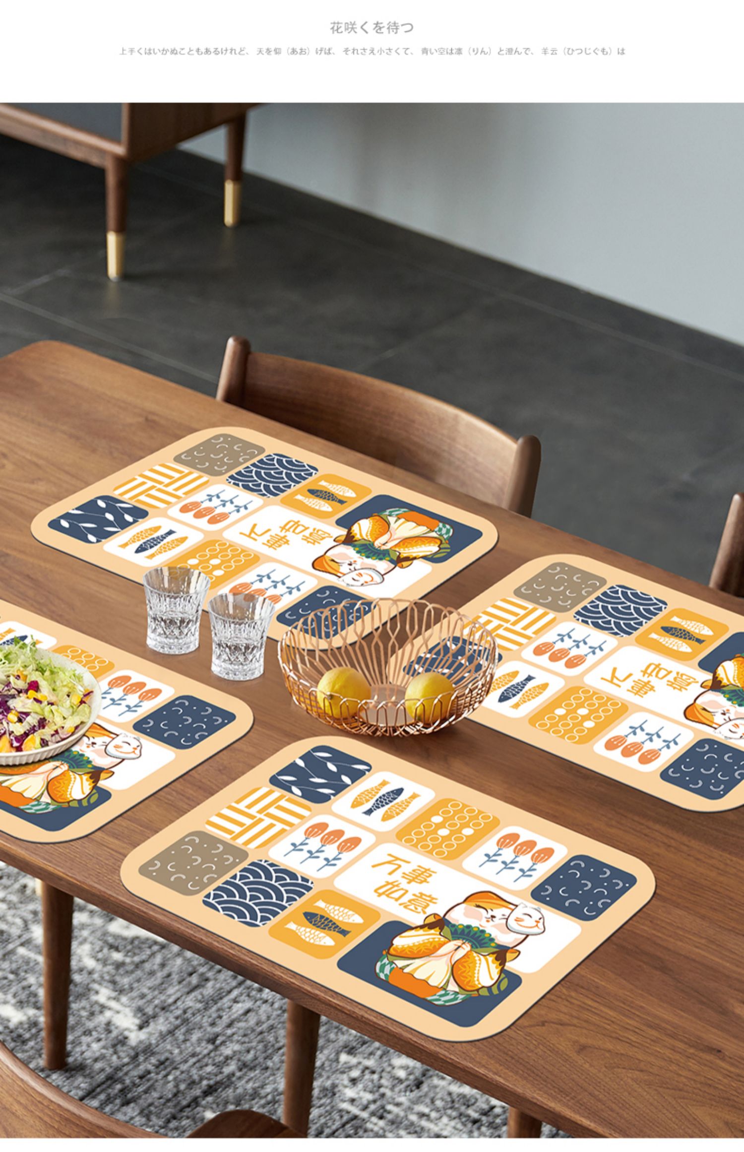 missliang日式餐垫碗垫硅胶防烫隔热餐垫桌垫防水防