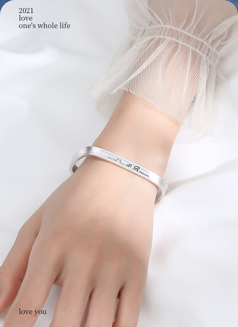 老凤凰款方形手镯女夏9999银古法实心方镯年轻款小众设计感高级银饰