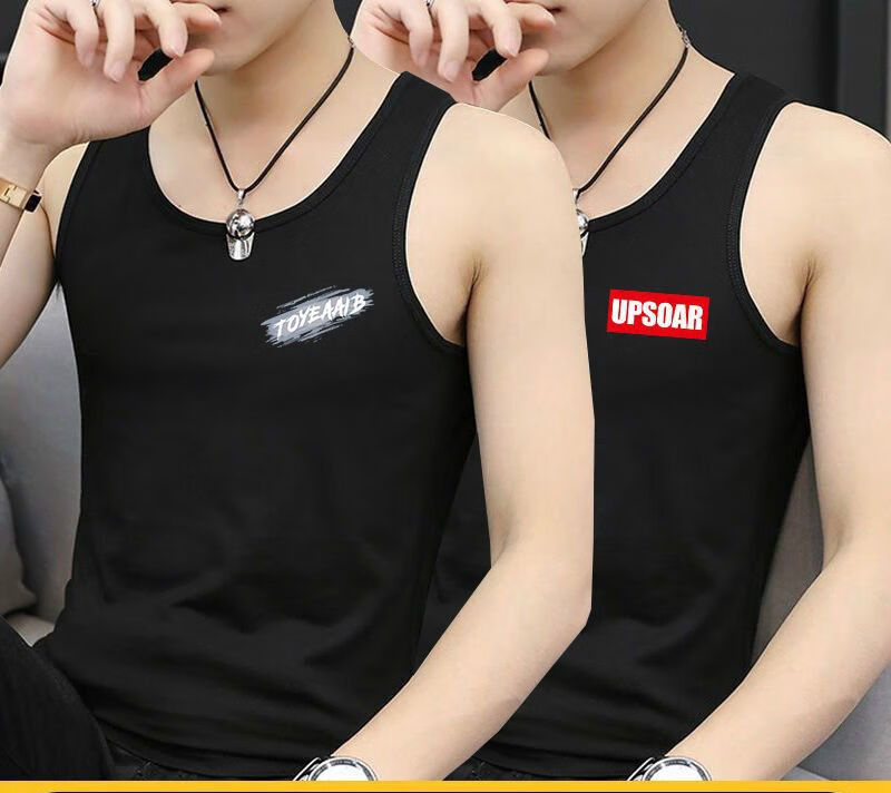 帕娅萱男生背心小背心男夏季男健身运动汗衫无袖圆领t恤薄款修身打底