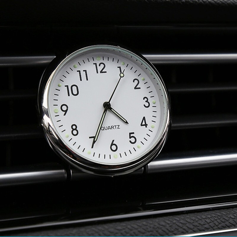 精选好货车载时钟汽车石英表仪表台钟表出风口时钟装饰标车内饰电子钟