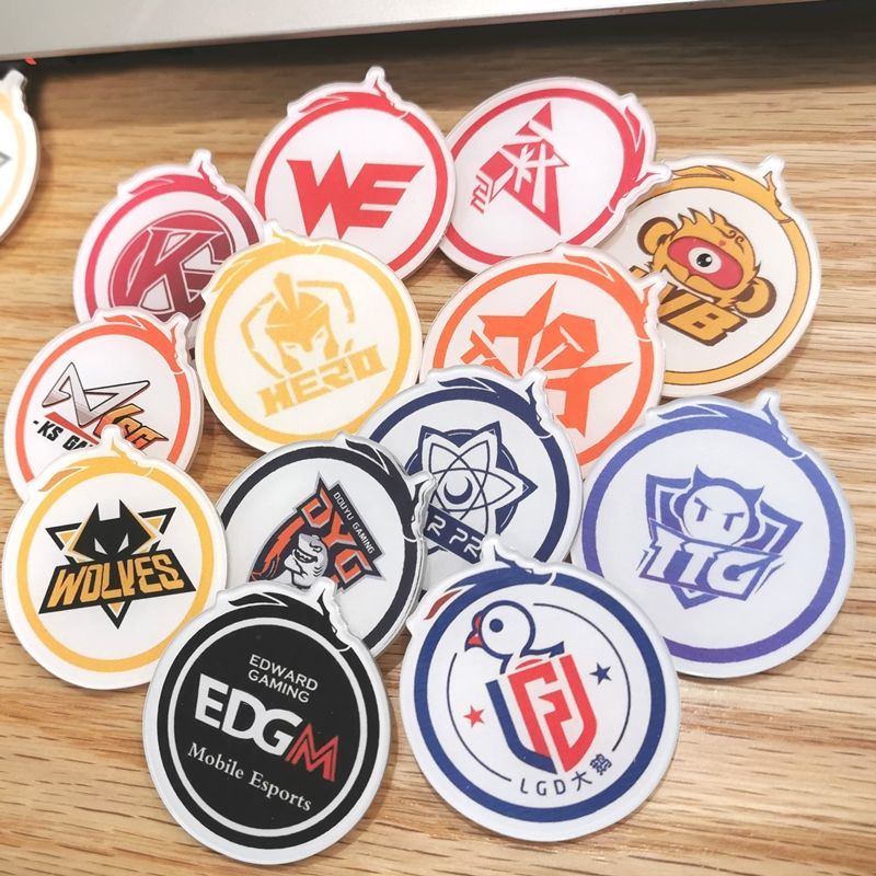 王者荣耀战队徽章 电子竞技徽章周边分部战队队徽应援胸针成都ag超玩