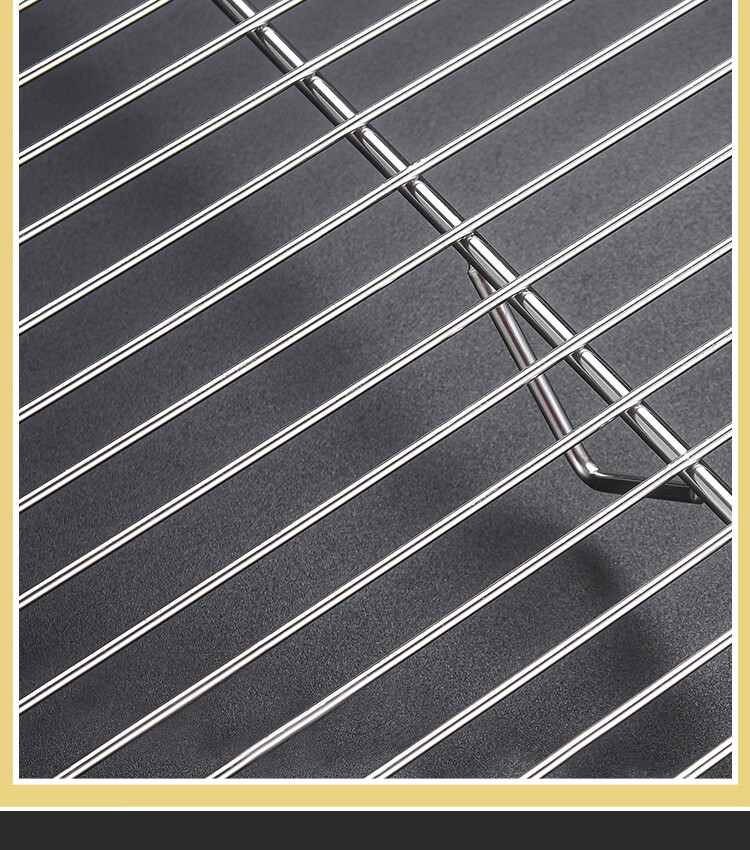 猪肉网架不锈钢双层置物架烘焙蛋糕冷却架肉档陈列架沥水烧烤网70404