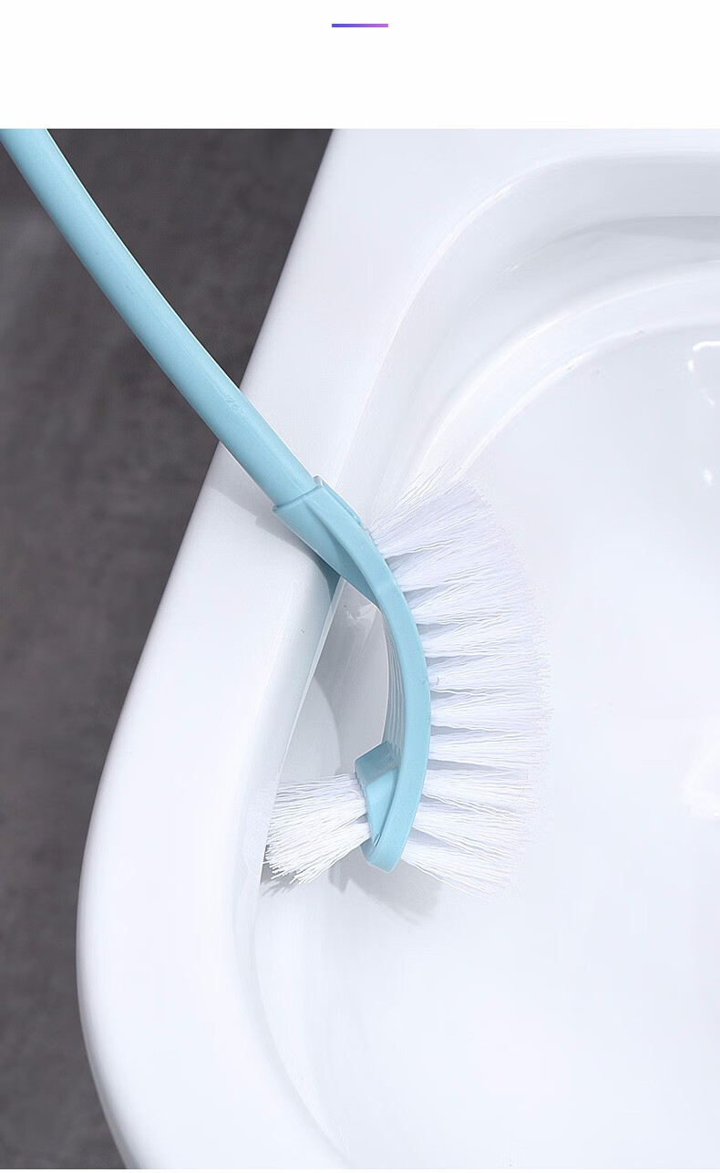 家用卫生间清洁刷长柄塑料洗厕所的无死角马桶清洁刷子洁厕刷挂墙式